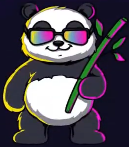 Panda con gafas de sol